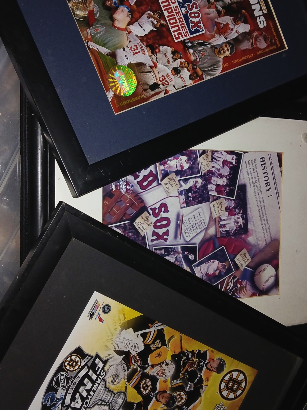 Boston Sports Official Pictures Framed - 2004- 2007-2011